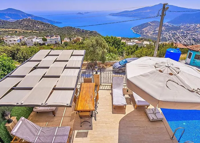Seaview 4 Bedroom 5m Drive To Kalkan